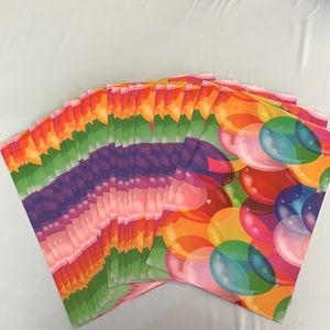 25 Poly Mailers - Multicolored Balloon Design